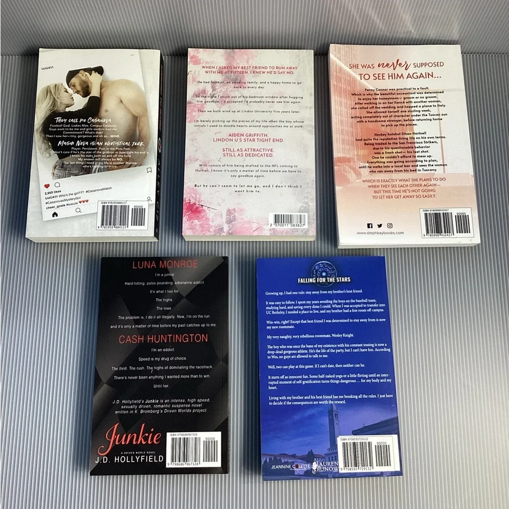 Signed Set of 5 Sports Romance Books
